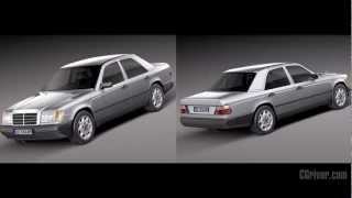 3D Model Mercedes W124 Eclass 1984  1997  CGrivercom [upl. by Greenlee]