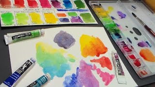 Review Grumbacher Academy Watercolors [upl. by Ahscrop764]