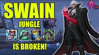 Swain Jungle is Absolutely Broken in Season 14 Insane Baron Steal [upl. by Lhary158]