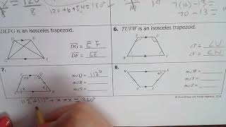 Geometry Module 7 Skill 8 Day 1 Isosceles and Non Isosceles Trapezoid [upl. by Dorette633]