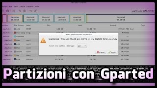 Come creare delle partizioni con Gparted [upl. by Niamor]