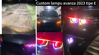 Hasil modifikasi lampu mobil avanza 2023 dengan menggunakan 2 biled 25 inc [upl. by Eemiaj]