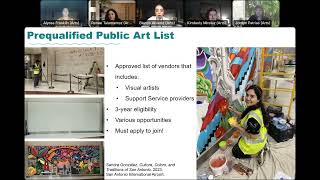 Webex meeting recording Virtual Information Session 2023 Prequalified Public Art List 110823 [upl. by Nnylyma]