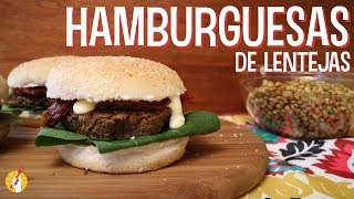 Cómo Hacer HAMBURGUESAS DE LENTEJAS Caseras  Receta Fácil  Tenedor Libre [upl. by Wanonah662]