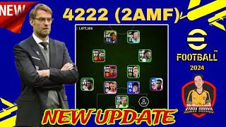 TRICK TO GET FORMATION 2 AMF 4222 IN EFOOTBALL 2024 🔥 NEW DEFAULT FORMATION [upl. by D'Arcy235]