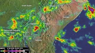 Rainfall over Kenya Seen by IMERG Data [upl. by Phionna]