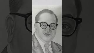 Dr Br Ambedkar portrait shorts ytshorts sketchbookbyarvind [upl. by Aerdnaz]