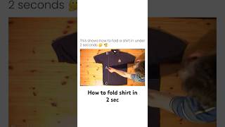 How to fold shirt in 2 sec lifehack failedmoments lifehacksathome [upl. by Alegnaoj153]