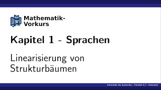 K1 Linearisierung von Strukturbäumen [upl. by Afrika904]