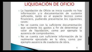 RECEPCION Y LIQUIDACION DE OBRA [upl. by Idurt]