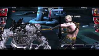 injustice online battle match gameplay blackest night team [upl. by Faydra61]