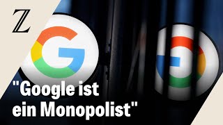 USGericht spricht Google wegen Wettbewerbsverstößen schuldig [upl. by Nivets]