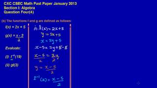 CSEC CXC Maths Past Paper 2 Ques 4b Jan 2013 Exam Answers by Will EduTech [upl. by Egrog]