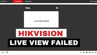 Hikvision Live View Failed in Browser Here’s How to Fix It [upl. by Ardnasxela905]