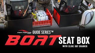 Boat Seat Box with Slide Out Drawer from Fish Fighter Products [upl. by Taima]