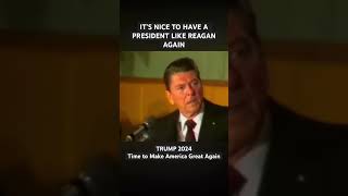 Presidents with a Backbone Reagan and Trump maga trump election2024 [upl. by Eirised510]