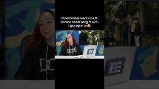 BHAD BHABIE REACTS TO UK VERSION OF HER SONG 😂🇬🇧 krillz notinthemood ukdrill shorts [upl. by Hirai607]