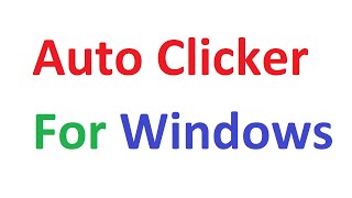 Auto Clicker [upl. by Amsirhc]