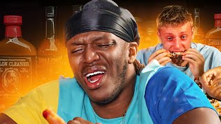 SIDEMEN EAT THE HOTTEST WINGS CHALLENGE [upl. by Petr484]