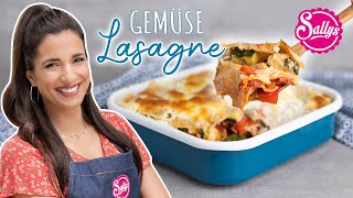 Würziges Gemüse Lasagne Rezept Veggie super Fleischersatz 😋🍝 [upl. by Rednaskela]