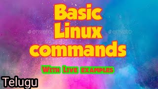 Linux Commands part 1 in Telugu [upl. by Ydnelg570]