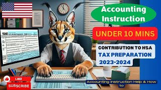 Contribution to HSA Tax Preparation 20232024 [upl. by Joab294]