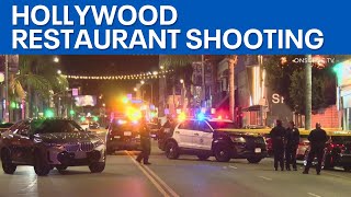 2 shot outside Hollywood restaurant [upl. by Nylrehc783]