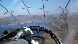 Raf Hawk Training Flight Wales Cockpit Views D  Mach Loop and Lake District [upl. by Oiziruam]