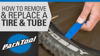 How to Remove and Install a Bicycle Tire amp Tube [upl. by Obaza874]