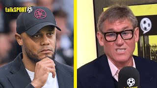 Simon Jordan REACTS To News That Bayern Munich Want RELEGATED Burnley Manager Vincent Kompany 😱 [upl. by Lanni]