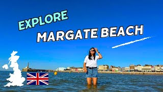 Day at Margate Beach Sun Sand and Fun Beach in Margate England [upl. by Lancey]