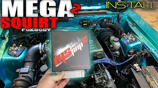 FIRST FIRE MegaSquirt 2 Foxbody Install  First Impressions [upl. by Tihor]