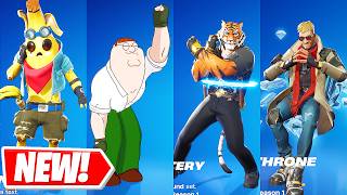 ALL NEW FORTNITE CHAPTER 5 SKINS DANCES amp EMOTES Peter Griffin Surfin Bird Im A Mystery [upl. by Bigot]