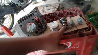 Paket hemat bore up supra x 125  karisma 140cc dan apa saja yang harus di rubah [upl. by Nas]