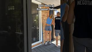 DIY Vertical European Cladding Siding Feature Wall  Home Depot  Ejoy shorts [upl. by Notfol]