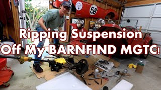 Restoring MGTC Front Suspension amp Steering  Limit 55 E13 [upl. by Yrellam]