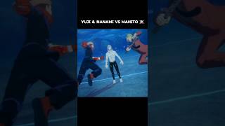 Yuji and Nanami vs Mahito Fight jujutsukaisen yuji vs mahito anime edit shorts shortsfeed [upl. by Assyn]