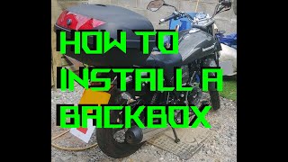 How to install a backbox to a Lexmoto motorbike [upl. by Phelan]