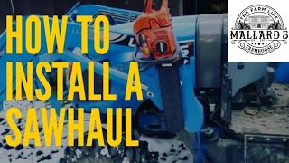 Chainsaw Holder For Tractor  SawHaul [upl. by Jagir]