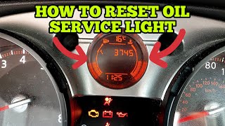 Nissan Qashqai Oil Reset How To Do It Yourself DIY [upl. by Sothena442]