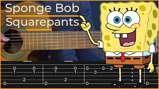 SpongeBob SquarePants  Closing Theme Simple Guitar Tab [upl. by Aenea]