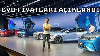 BYD Türkiye Fiyatları Açıklandı  quotModellerin Fiyatları Beklentileri Karşılamadıquot [upl. by Nuawaj]