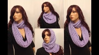 How to Crochet a Round Infinity Scarf Pattern 177│by ThePatternFamily [upl. by Eeraj]