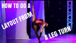 HOW TO DO A LAYOUT FROM A LEG HOLD [upl. by Ailelc265]