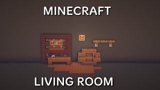 Minecraft LIVING ROOM  Minecraft Tutorial [upl. by Tom]