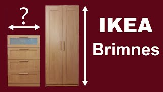 Ikea Brimnes wardrobe and chest of drawers  review and dimensions [upl. by Kara]