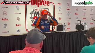 Colton Herta amp Scott Dixon Talk About Their Podium Runs in Second Milwaukee Round [upl. by Cassady]