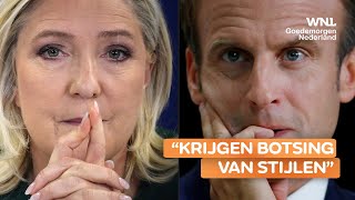 Frankrijk maakt zich op voor cruciaal tvdebat tussen Macron en Le Pen [upl. by Nnahoj]