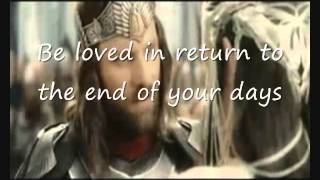 Aragorn´s Sleepsong letra [upl. by Sajet]