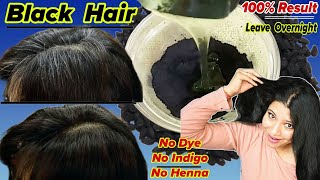 No DyeNo Indigo No HennaJust Leave This Overnight In Your Hair To Make Hair Black ।Garima Singh । [upl. by Naneik]